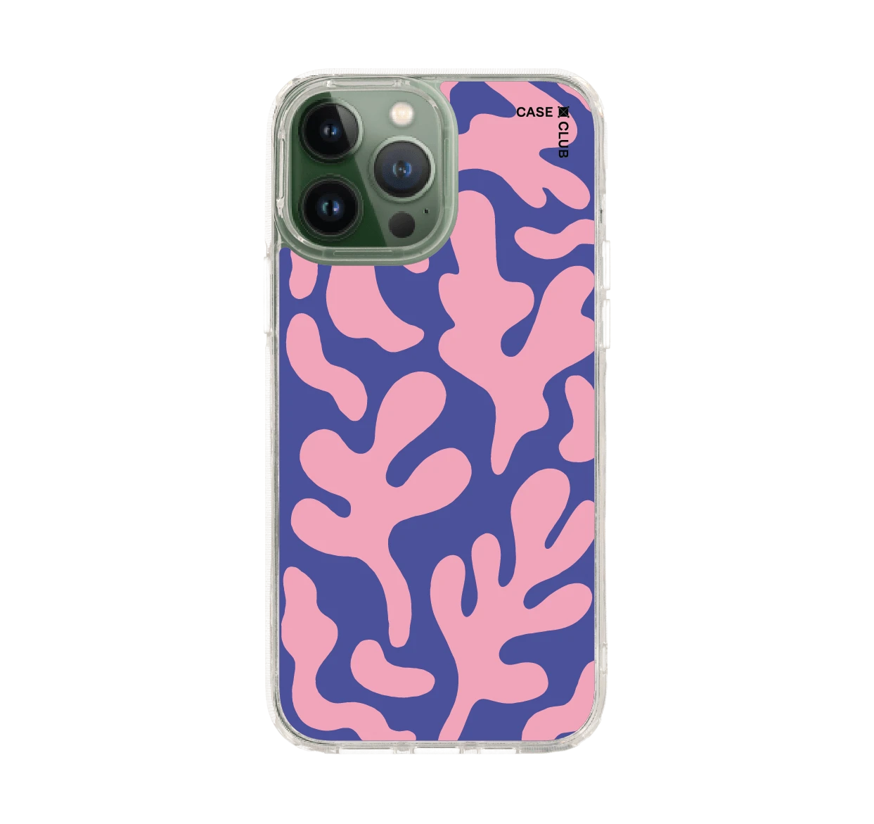 blue & pink abstract freeform pattern
